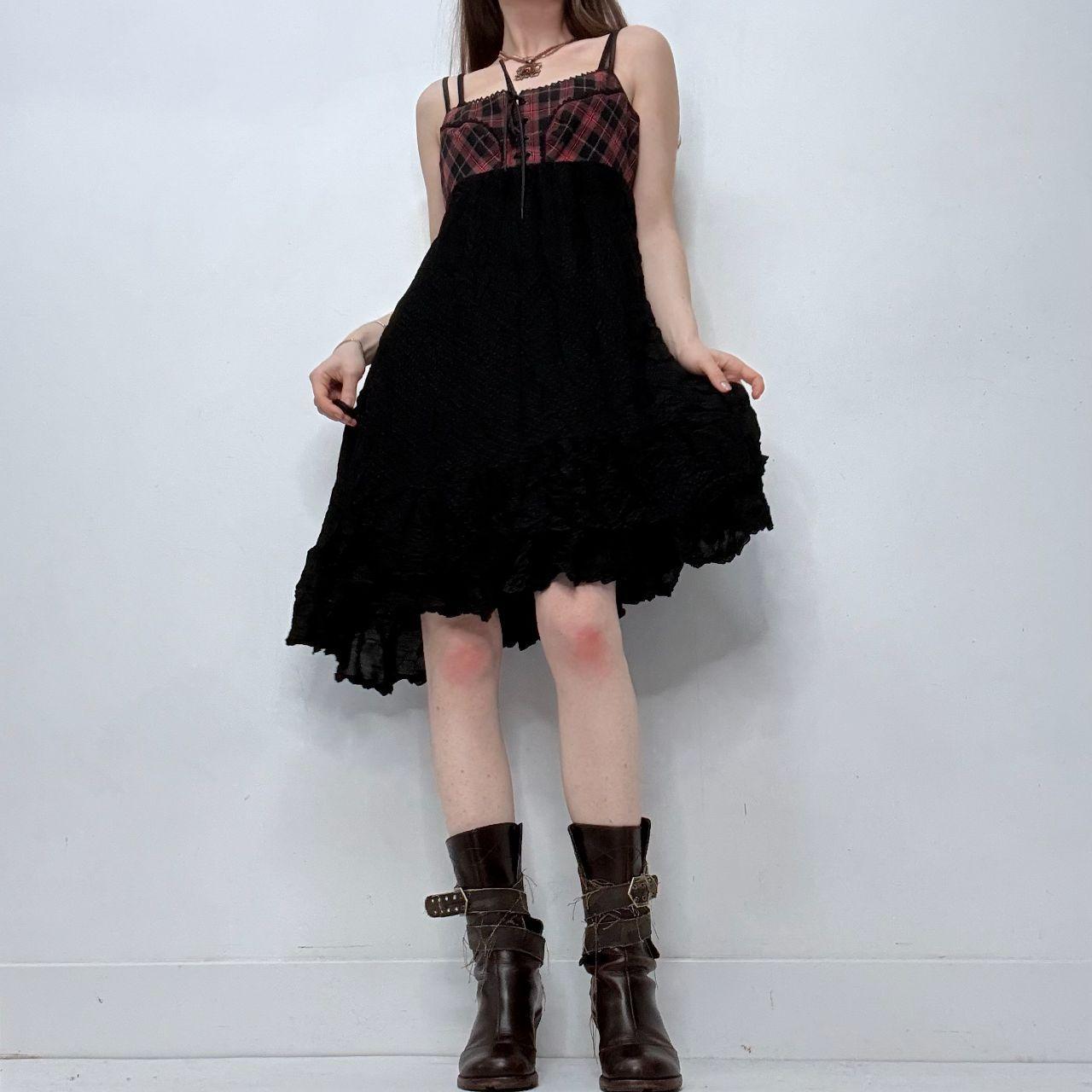 Cop copine tartan grunge dress