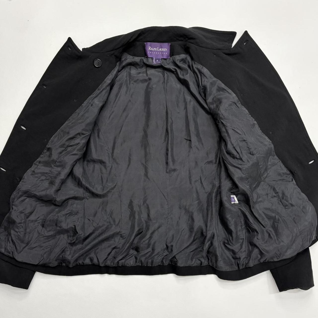 Black ralph Lauren purple label pea coat