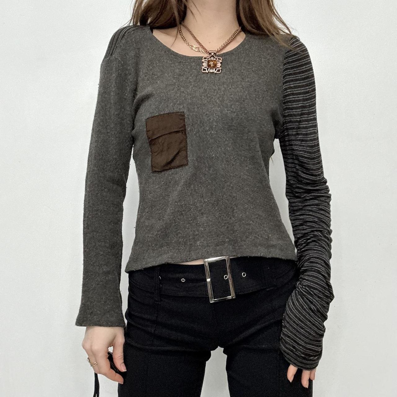 Grey wool asymmetric Custo Barcelona jumper