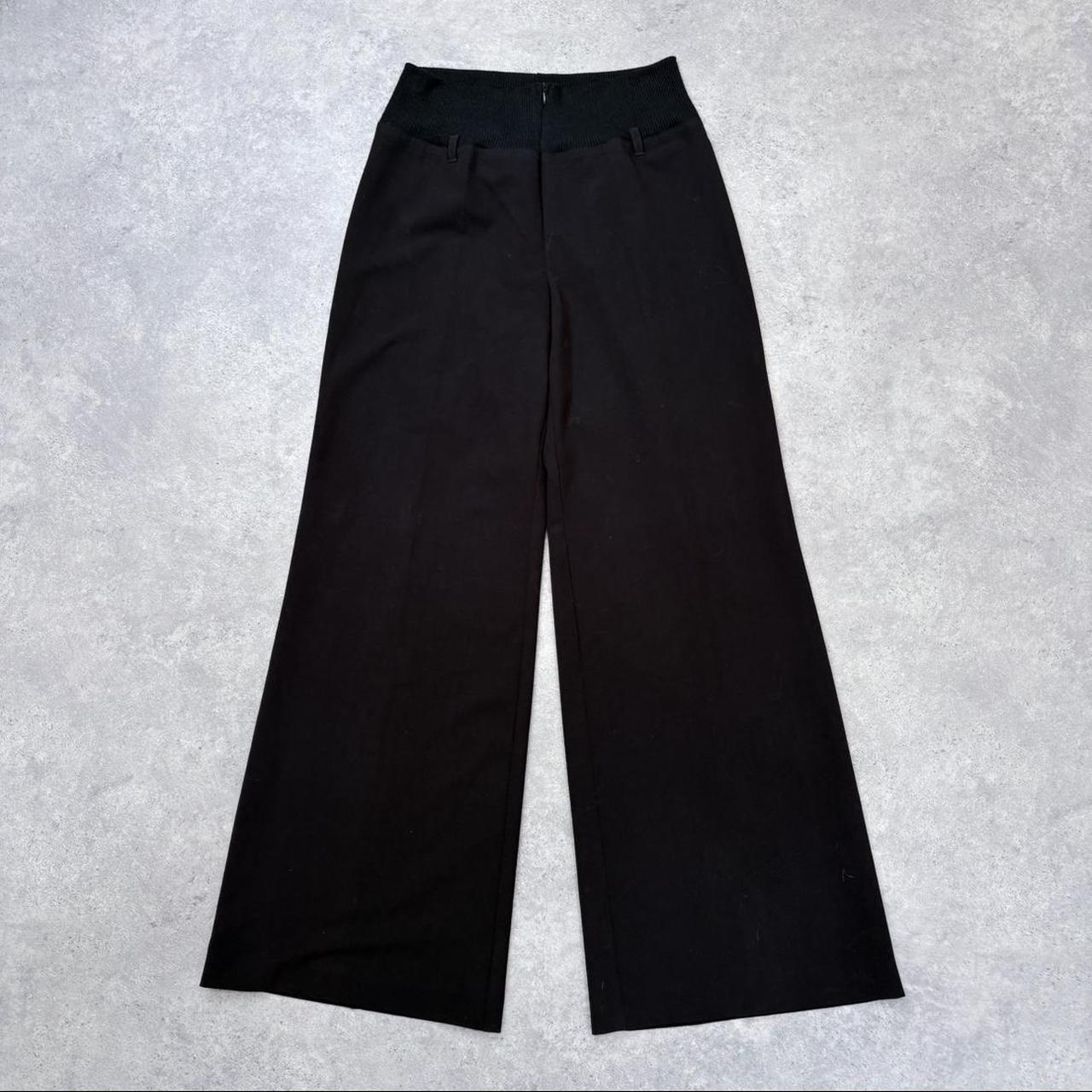Black flared Cop Copine suit trousers