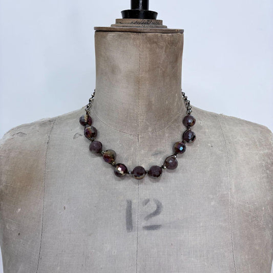 Chunky beaded ball necklace