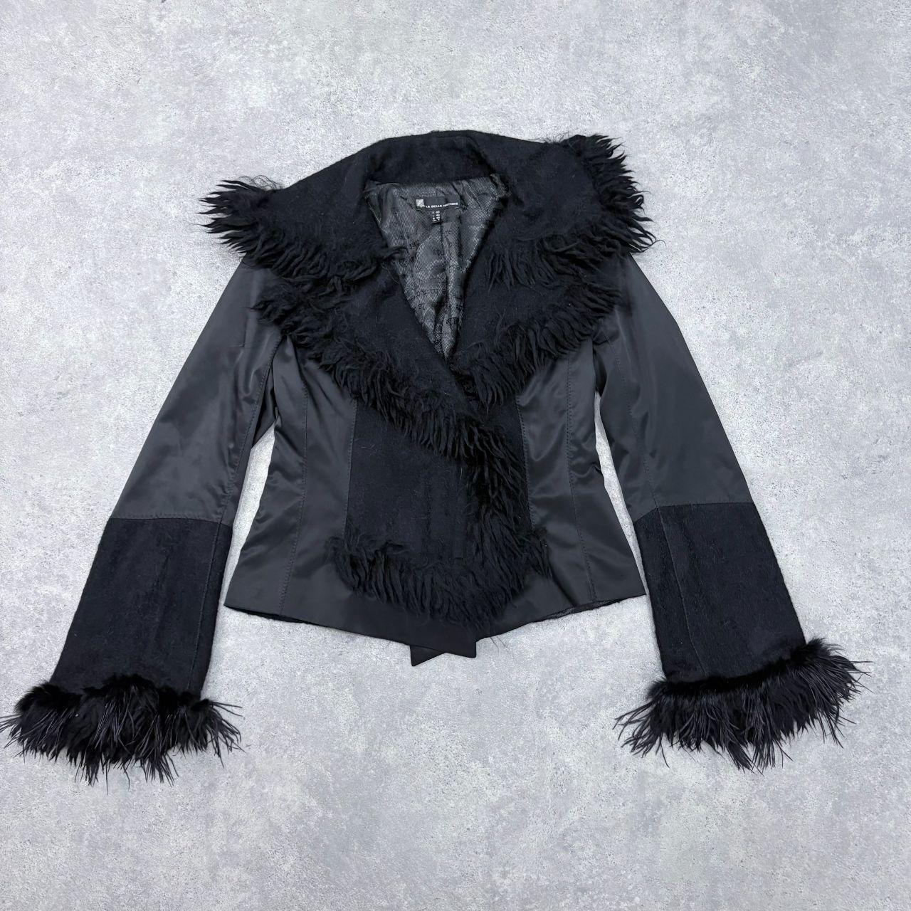 Black flared grunge jacket