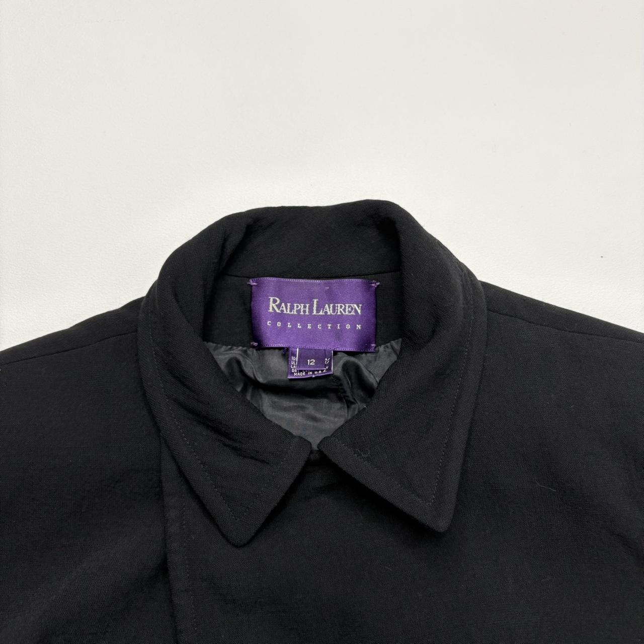 Black ralph Lauren purple label pea coat