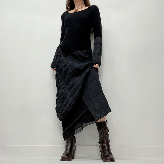 Cop copine black puff maxi dress