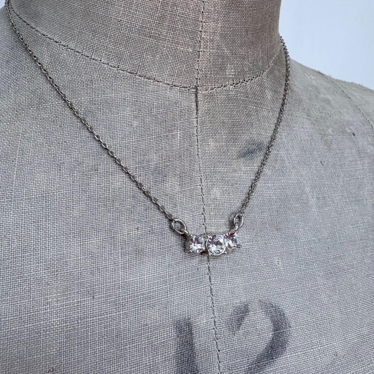 Delicate silver chain necklace