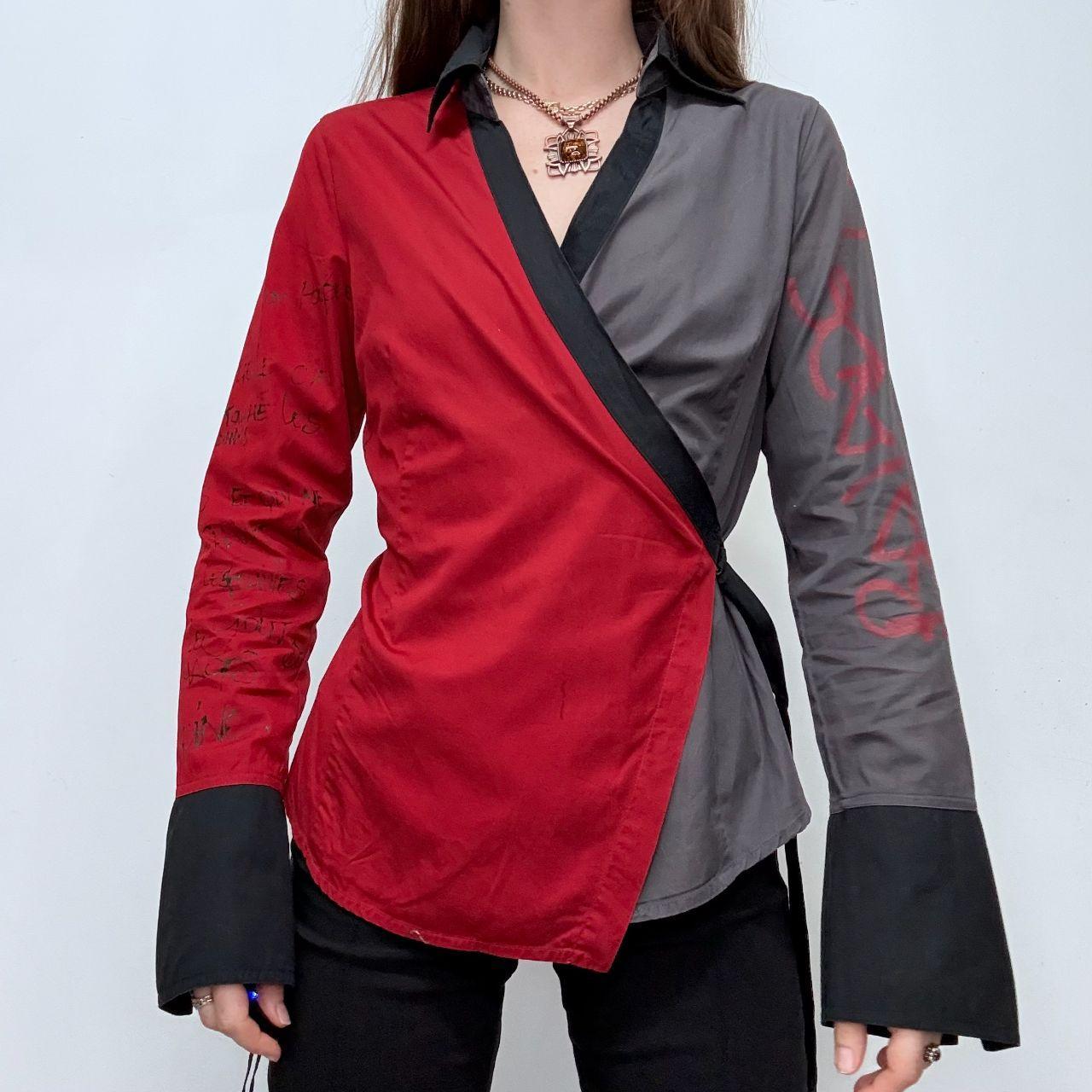 Graphic wrap Cop Copine shirt