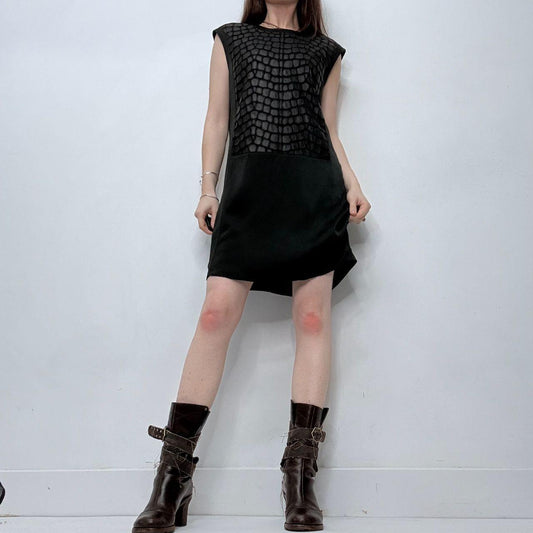 Black Helmut Lang leather dress