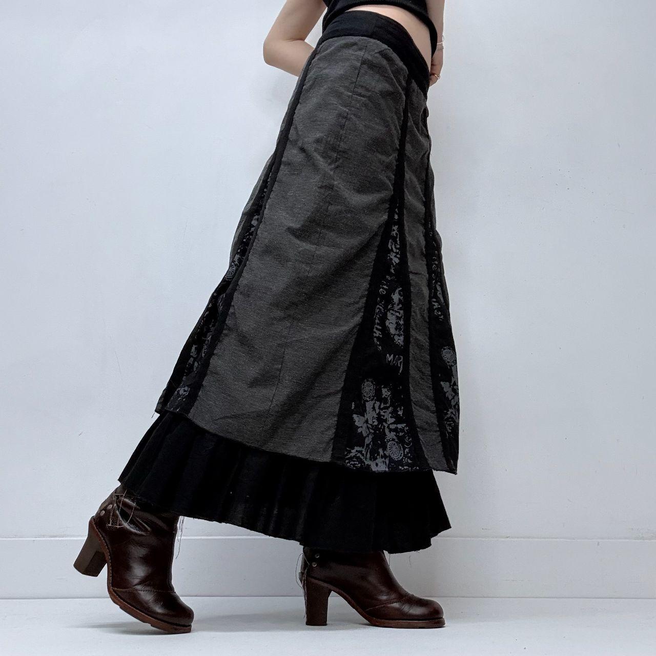 Gothic layered grunge skirt
