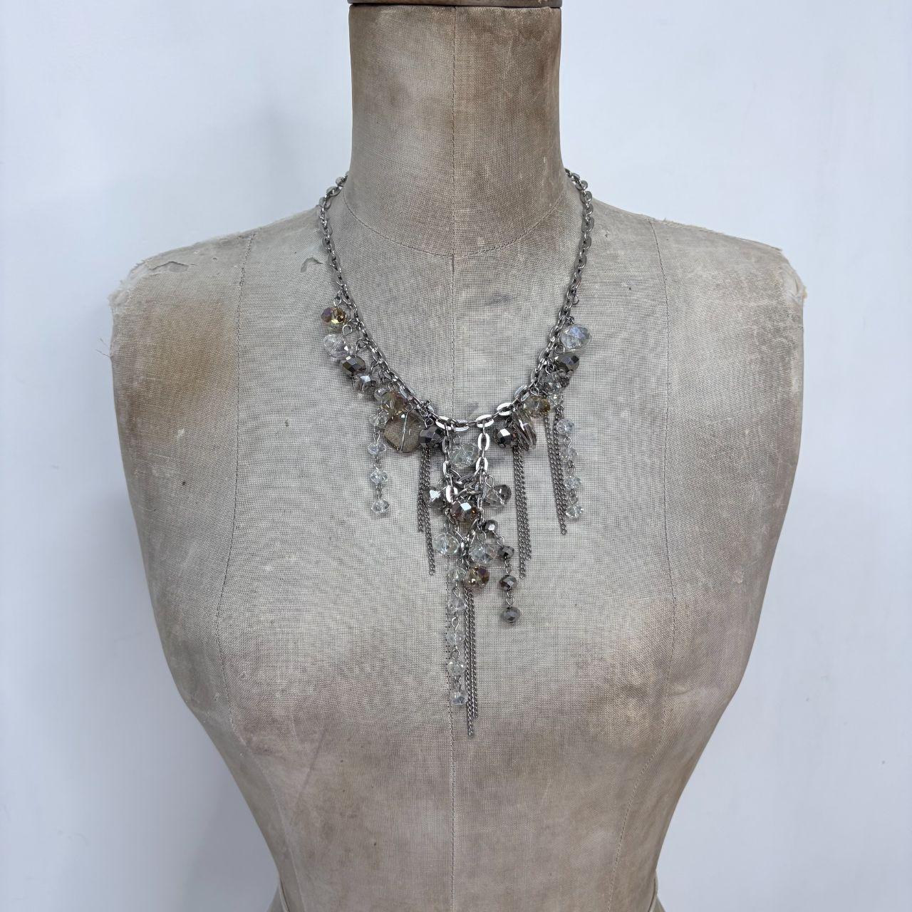 Draped chain grunge necklace