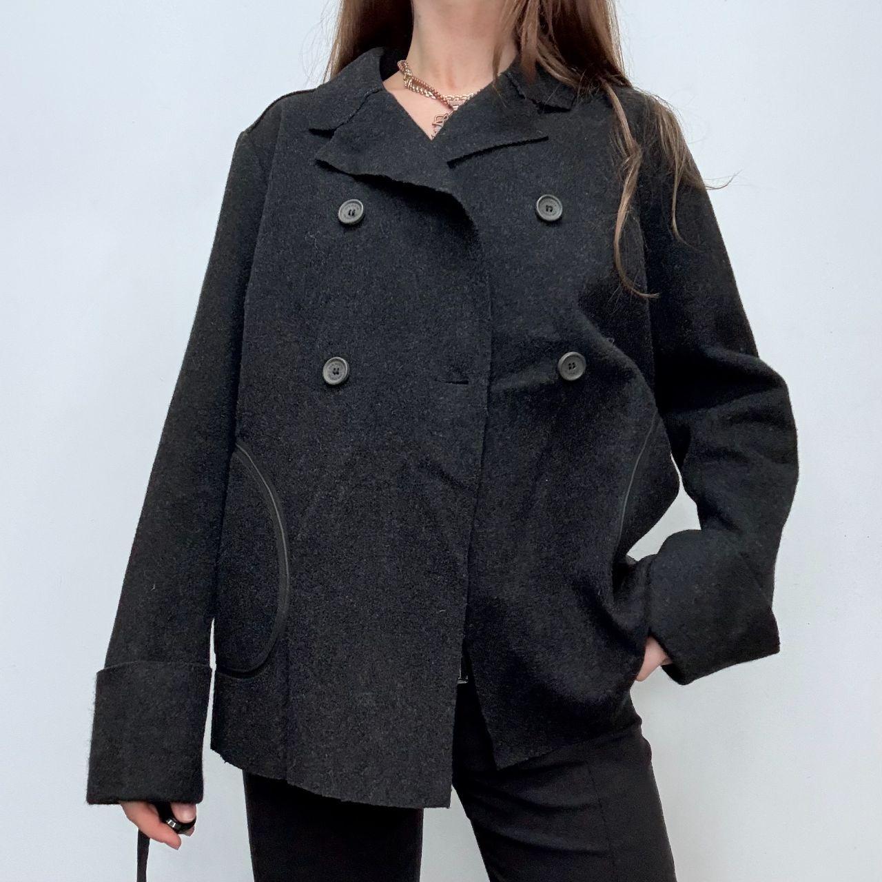 Grey wool cop copine pea coat