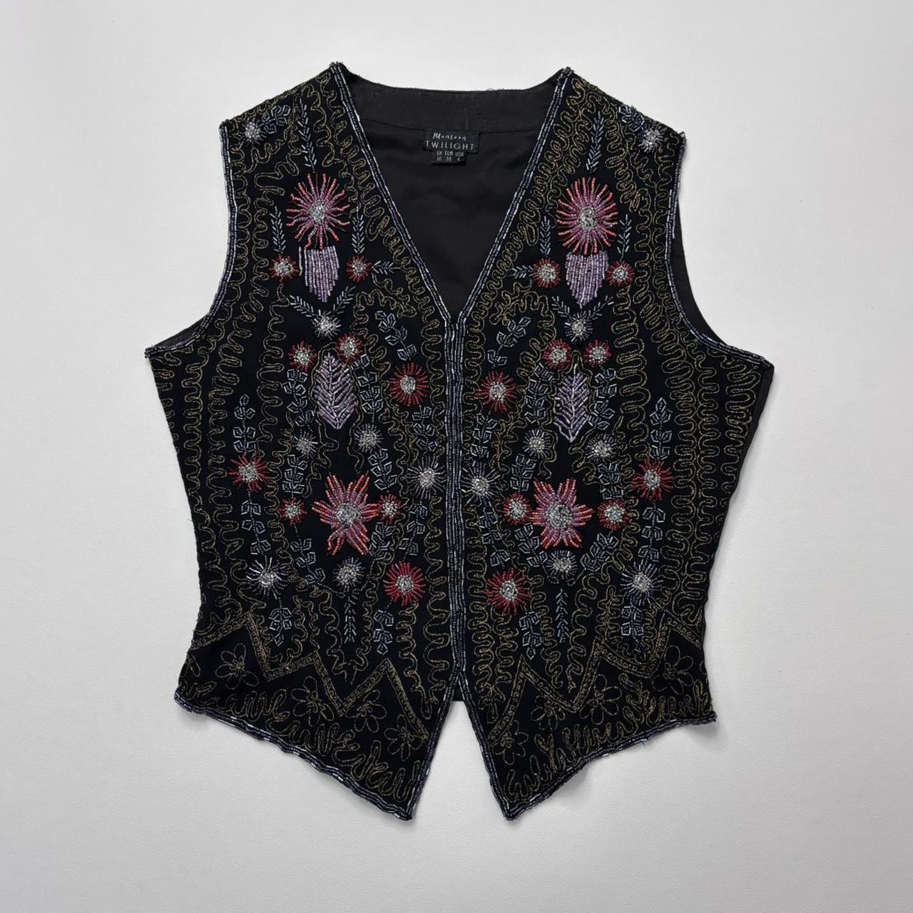 Beaded embelished wasitcoat