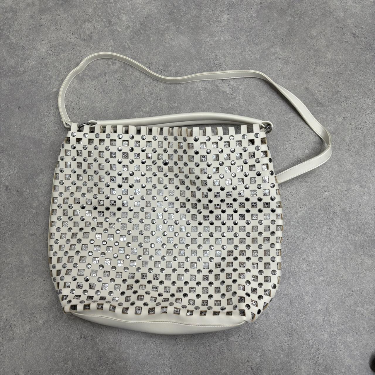 Cut out white oversized bag