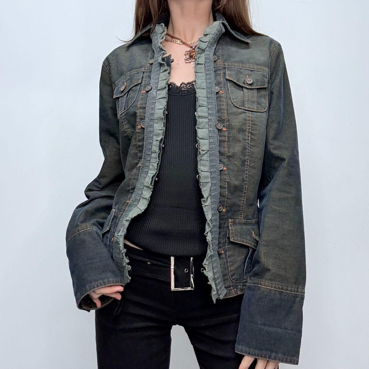 Distressed military jacket