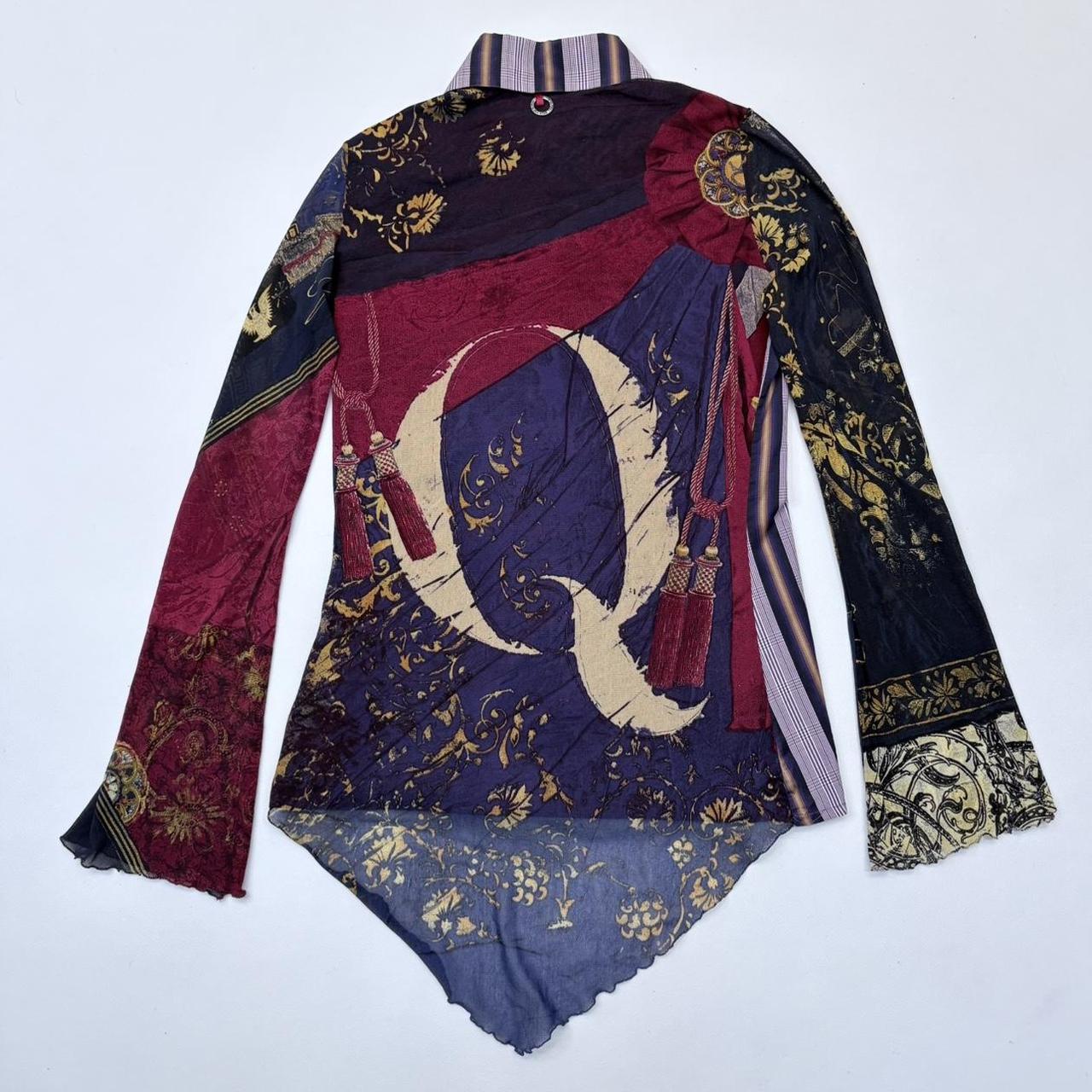 Paisley flared Save The Queen shirt