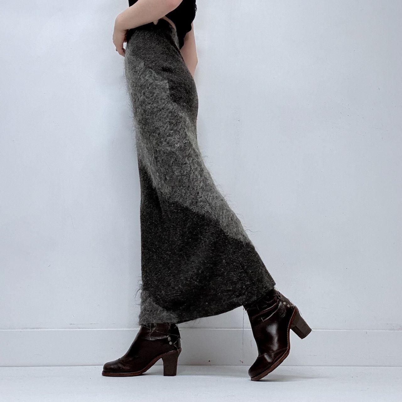 Mohair grey aline skirt