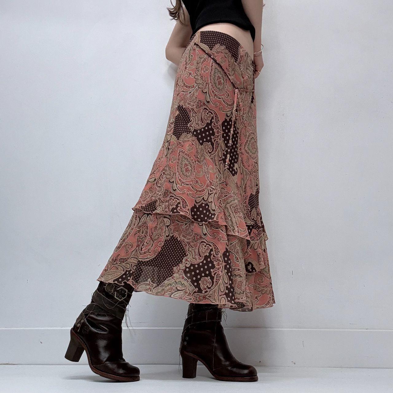Sheer ruffle asymmetric fairy skirt