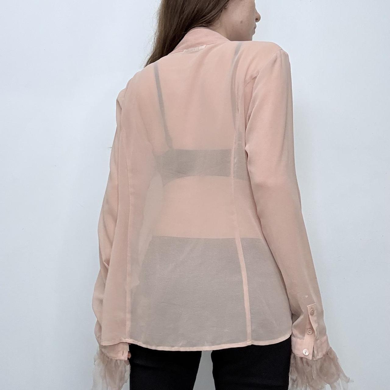 Sheer pink flared fairy shirt