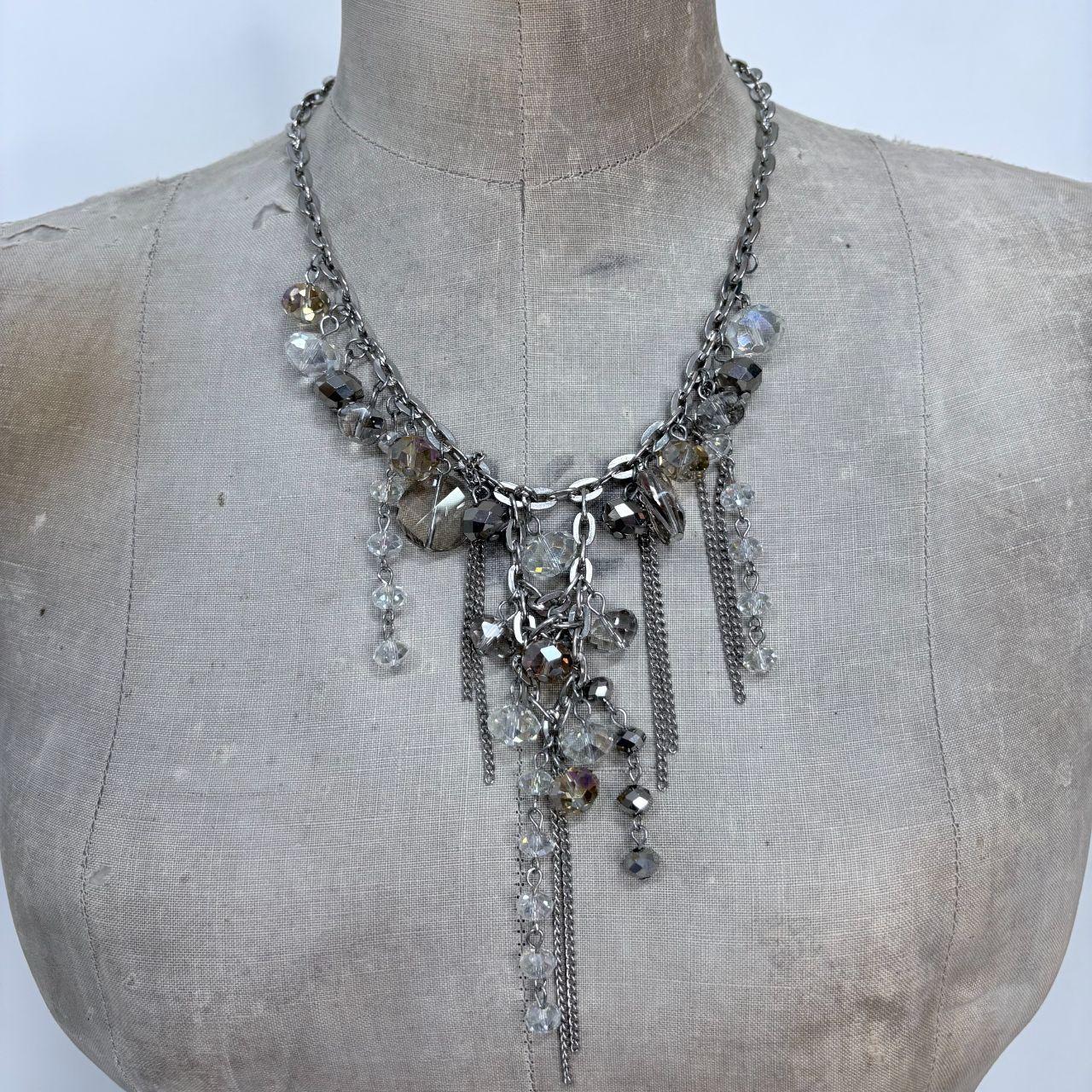 Draped chain grunge necklace