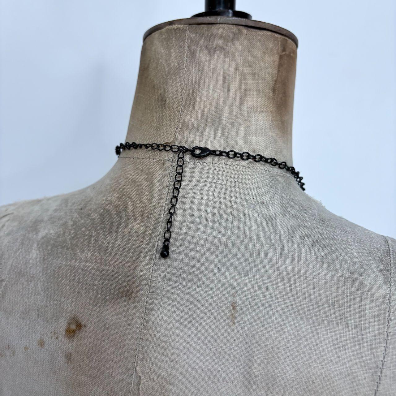 Beaded gothic grunge necklace