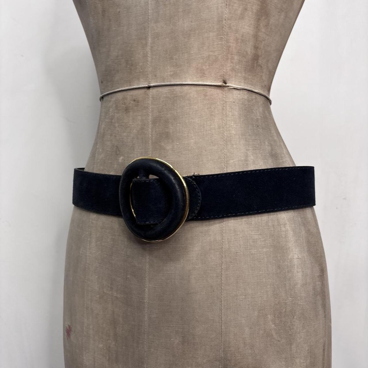 Thick suede belt
