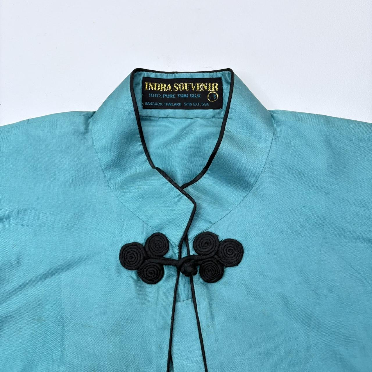 Gathered puff baroque high neck shirt