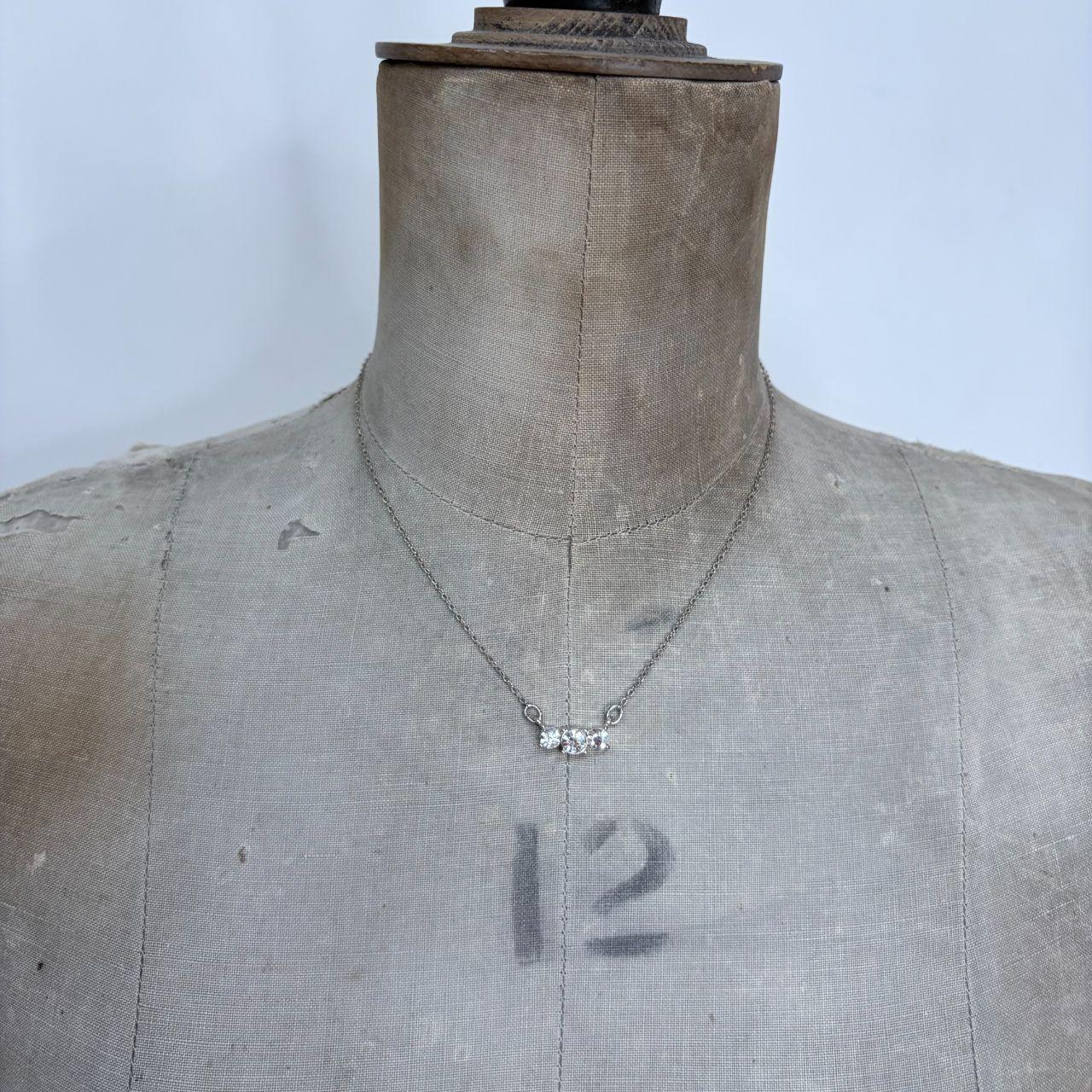 Delicate silver chain necklace