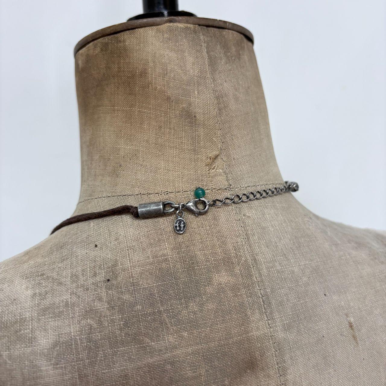 Boho fairy leaf necklace