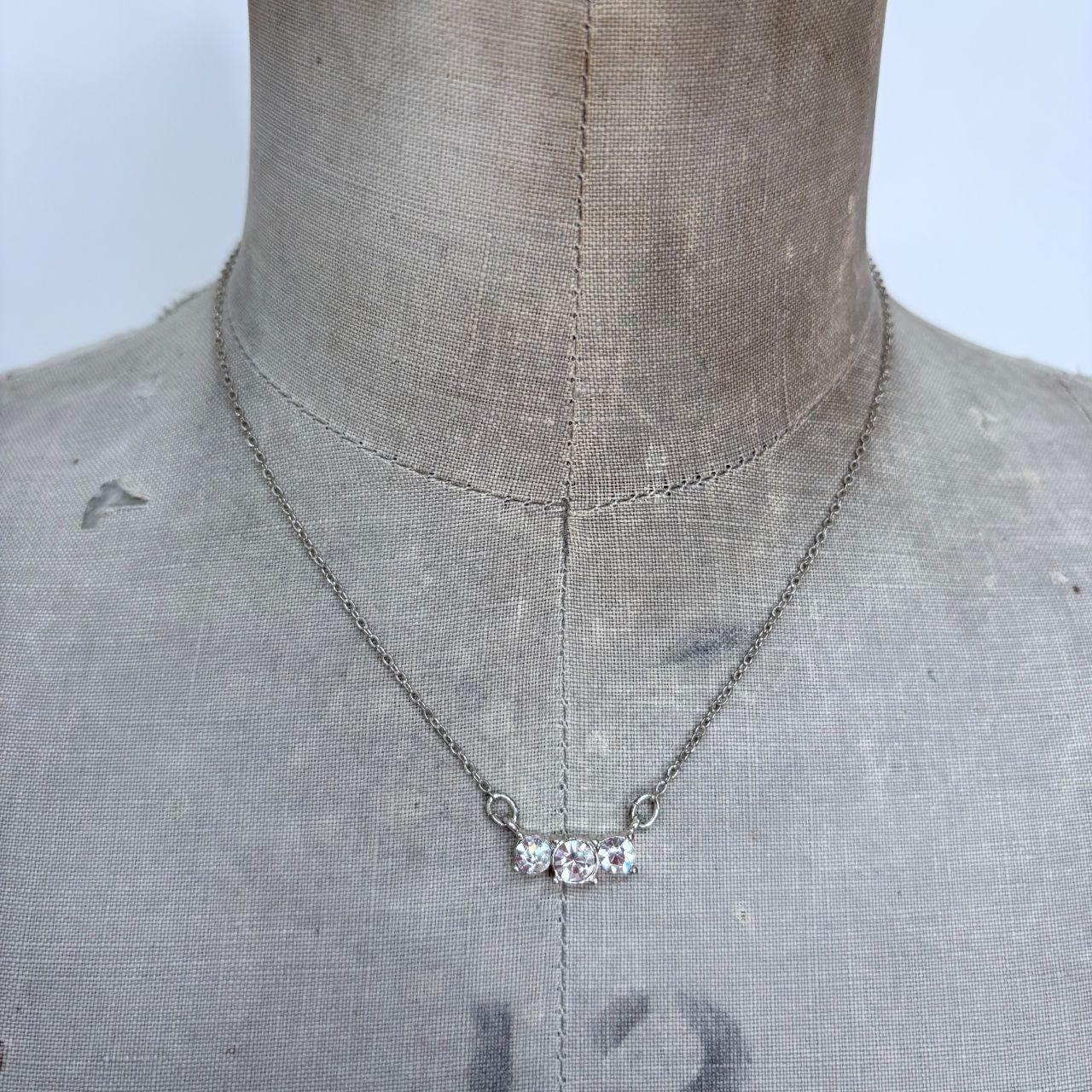 Delicate silver chain necklace