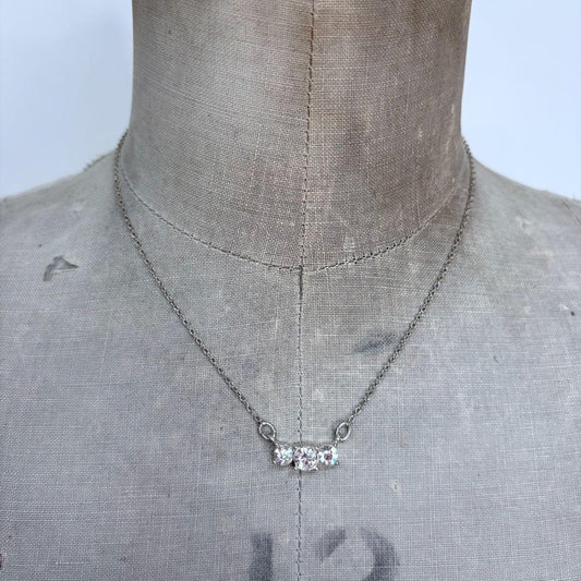 Delicate silver chain necklace