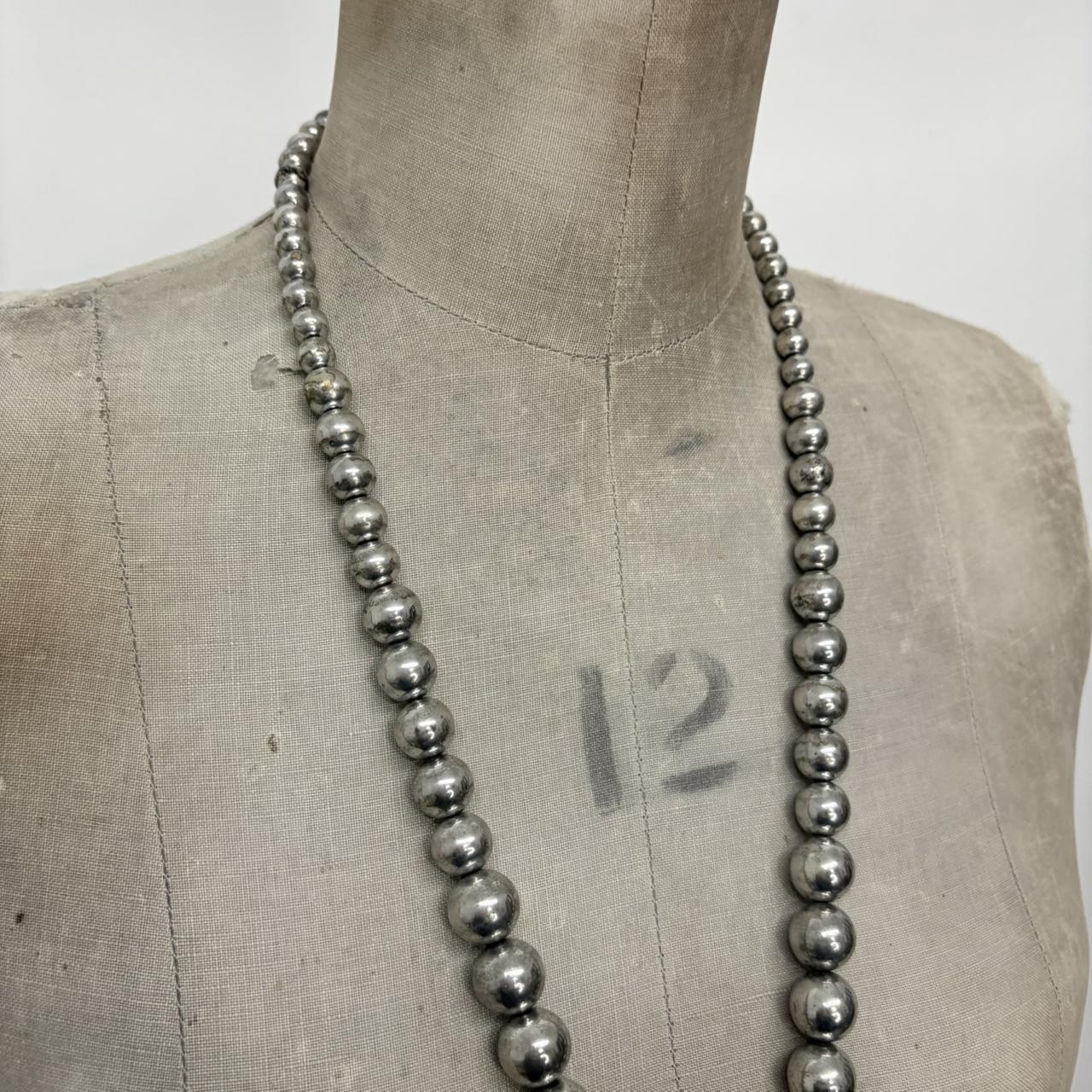Silver metal heart necklace