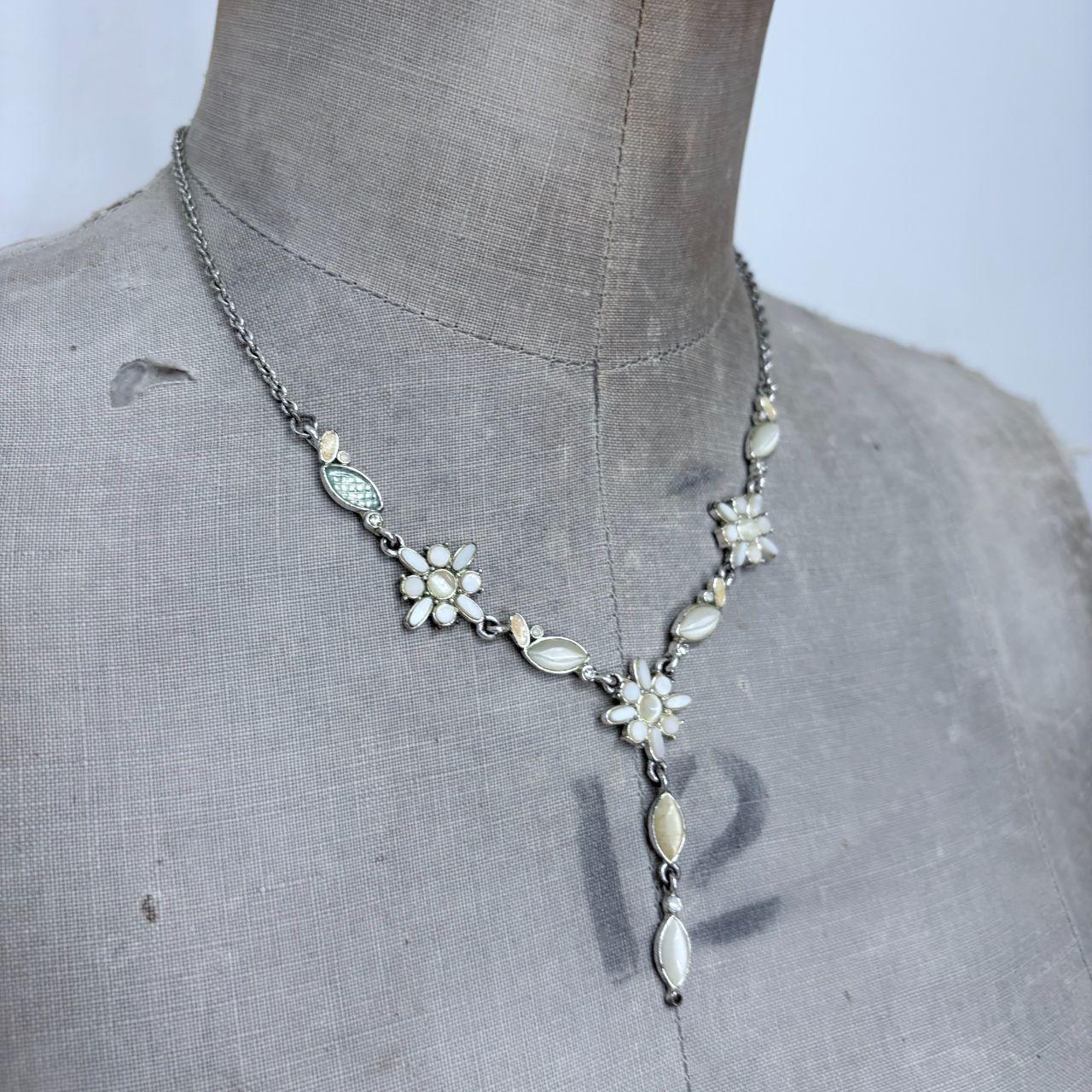 Gem fairy flower necklace
