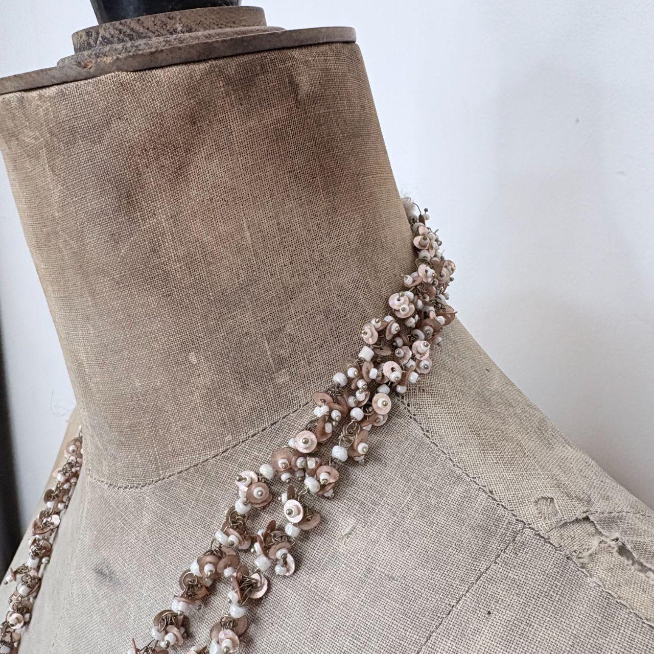 Long wrap layered necklace