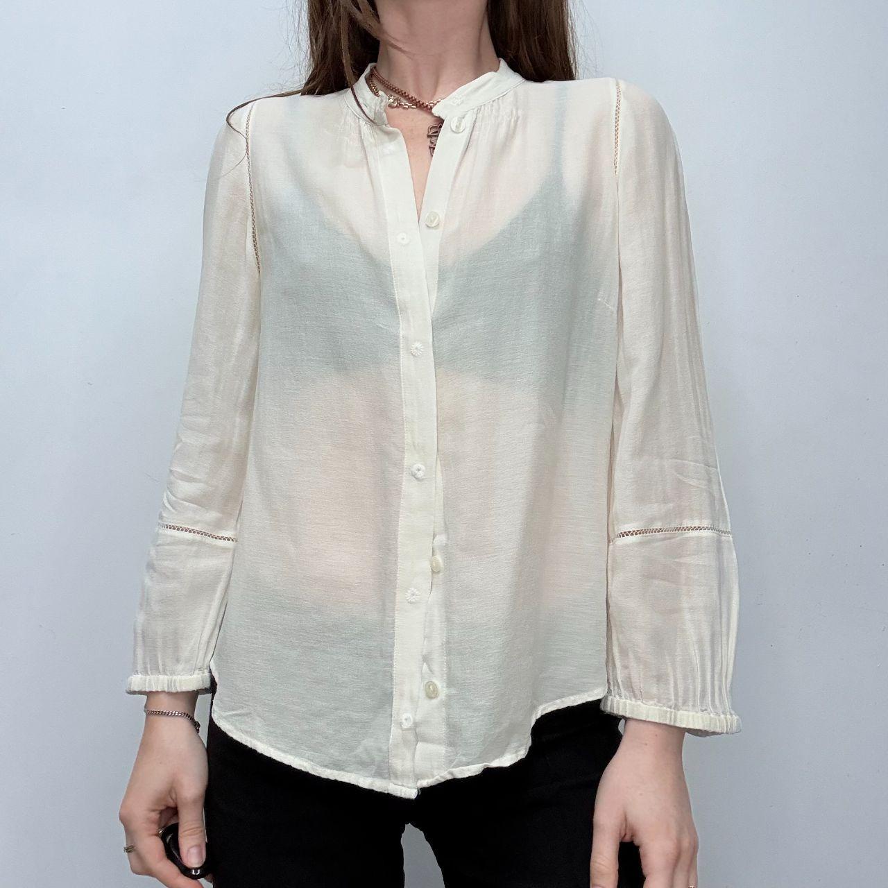 Sheer lace Chloé blouse