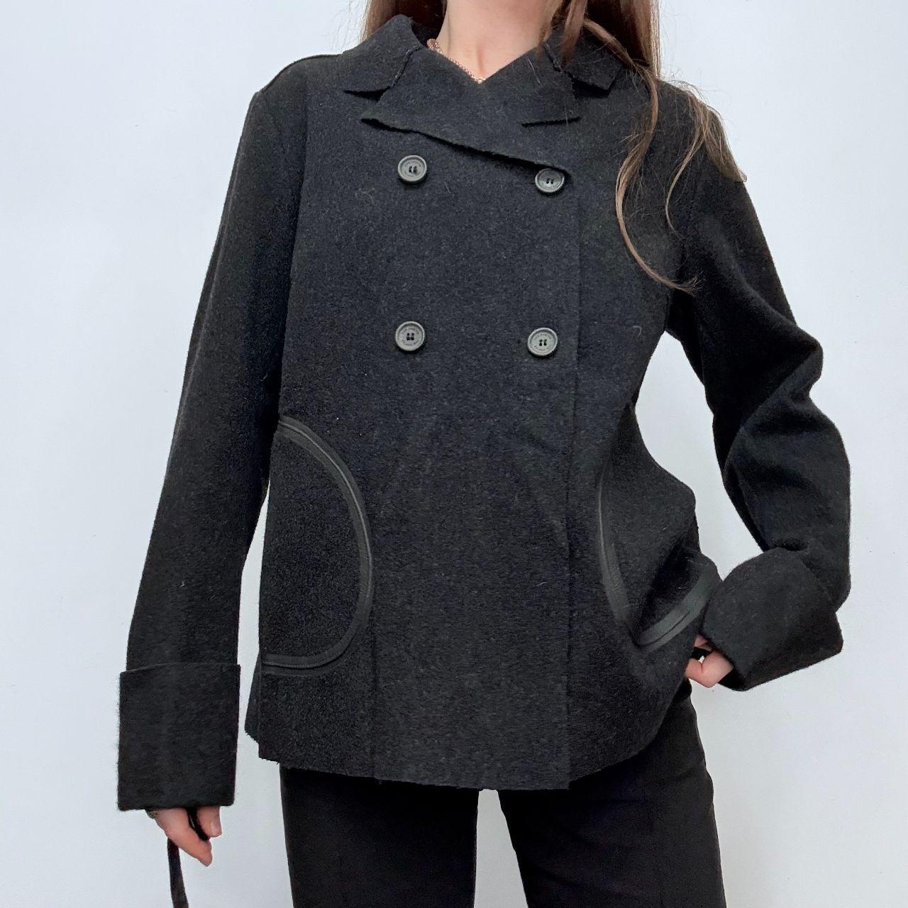 Grey wool cop copine pea coat