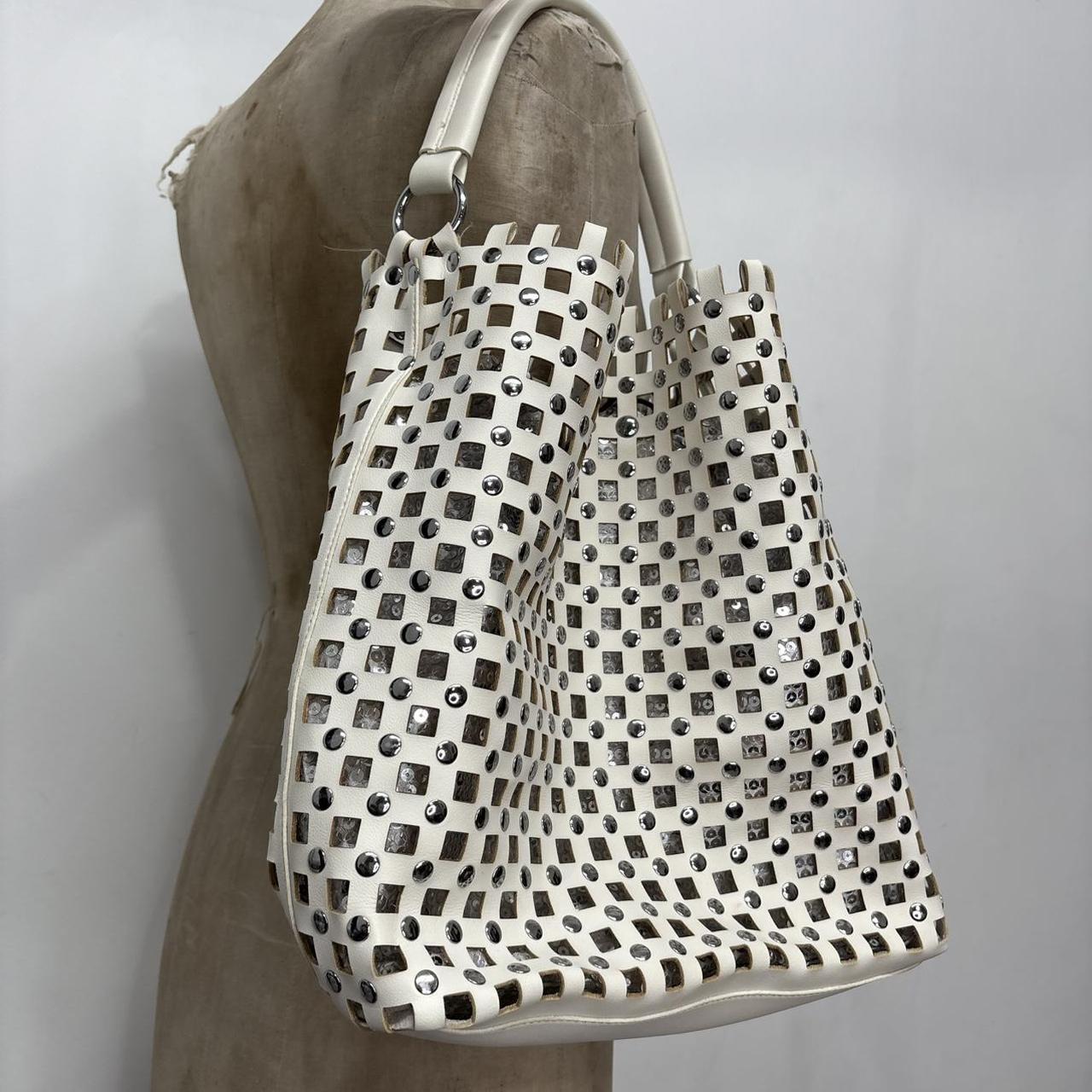 Cut out white oversized bag