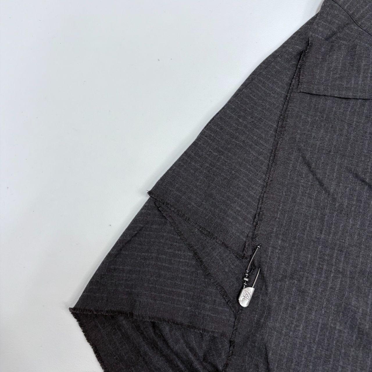Asymmetric cop copine wrap grey skirt