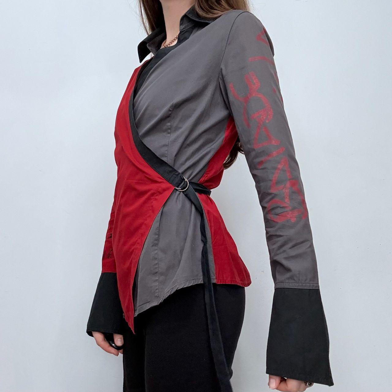 Graphic wrap Cop Copine shirt