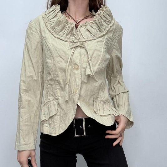 Flared structured flared shirt jacket