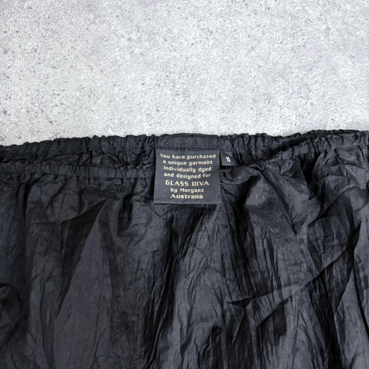 Crinkle silk flared fairy skirt