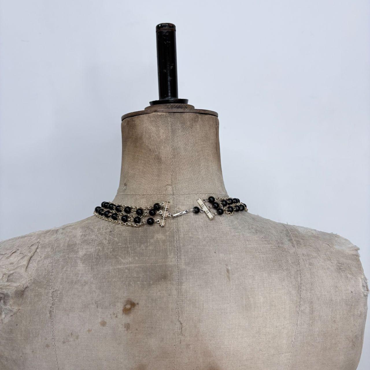 Layered gold chain necklace