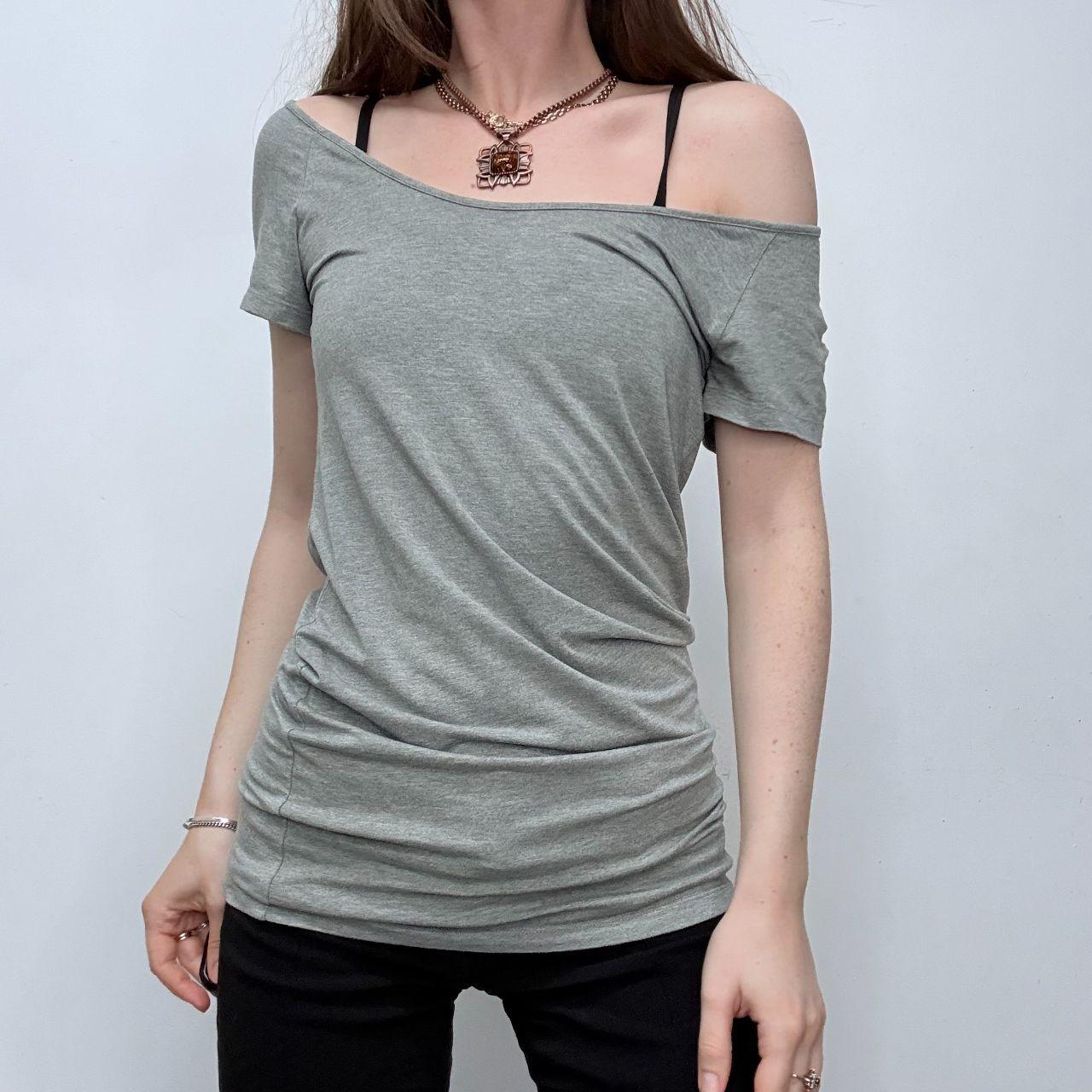 Slouchy grey cop copine t-shirt