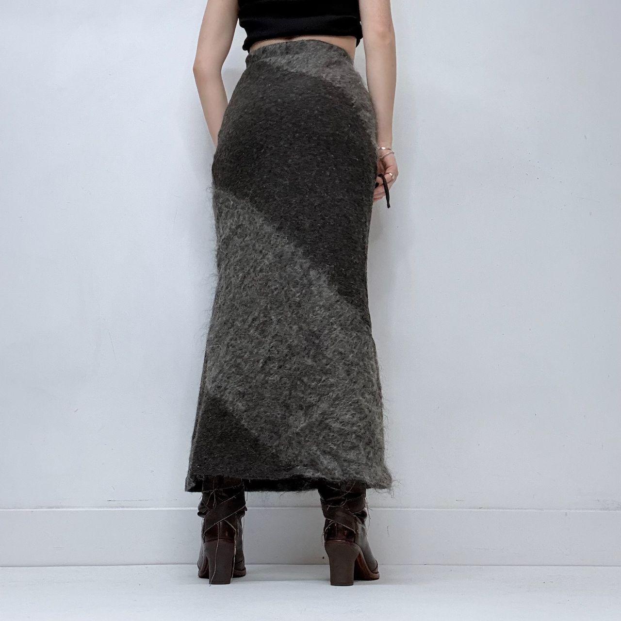 Mohair grey aline skirt