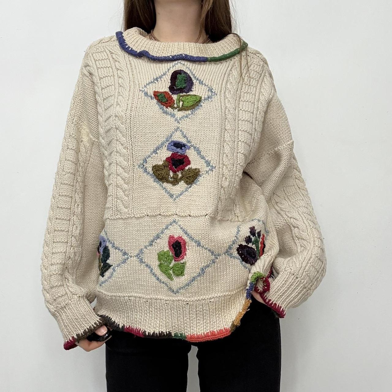 Slouchy knit norwigan arran knit