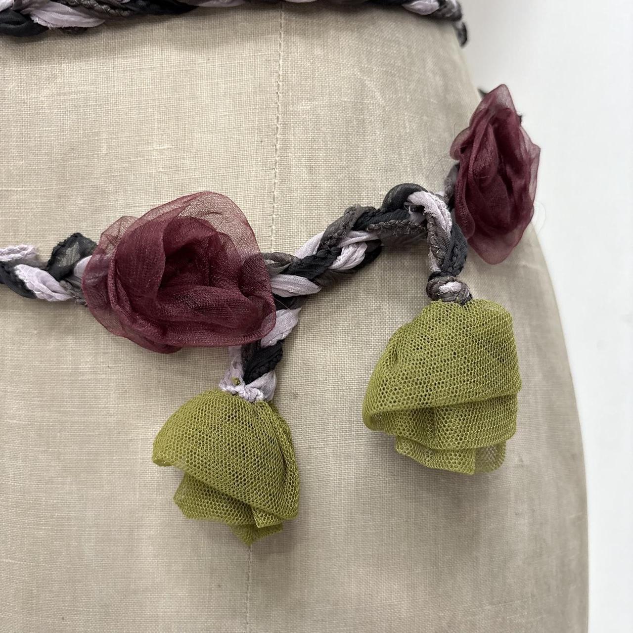 Woven flower fairy boho belt