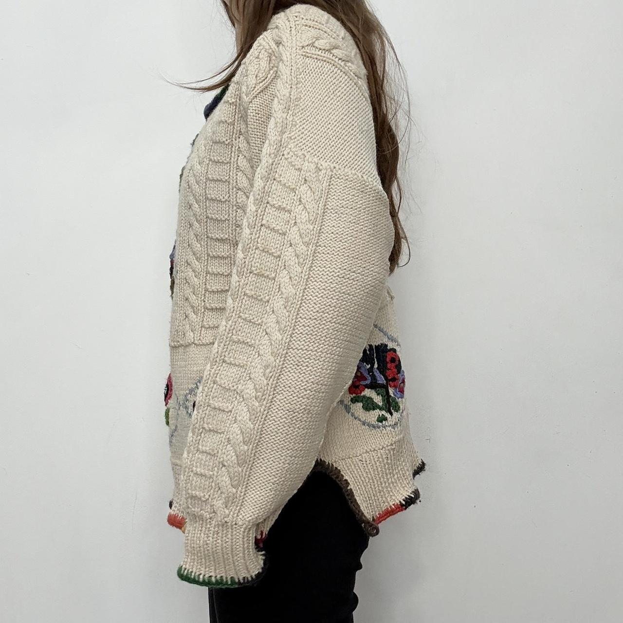 Slouchy knit norwigan arran knit