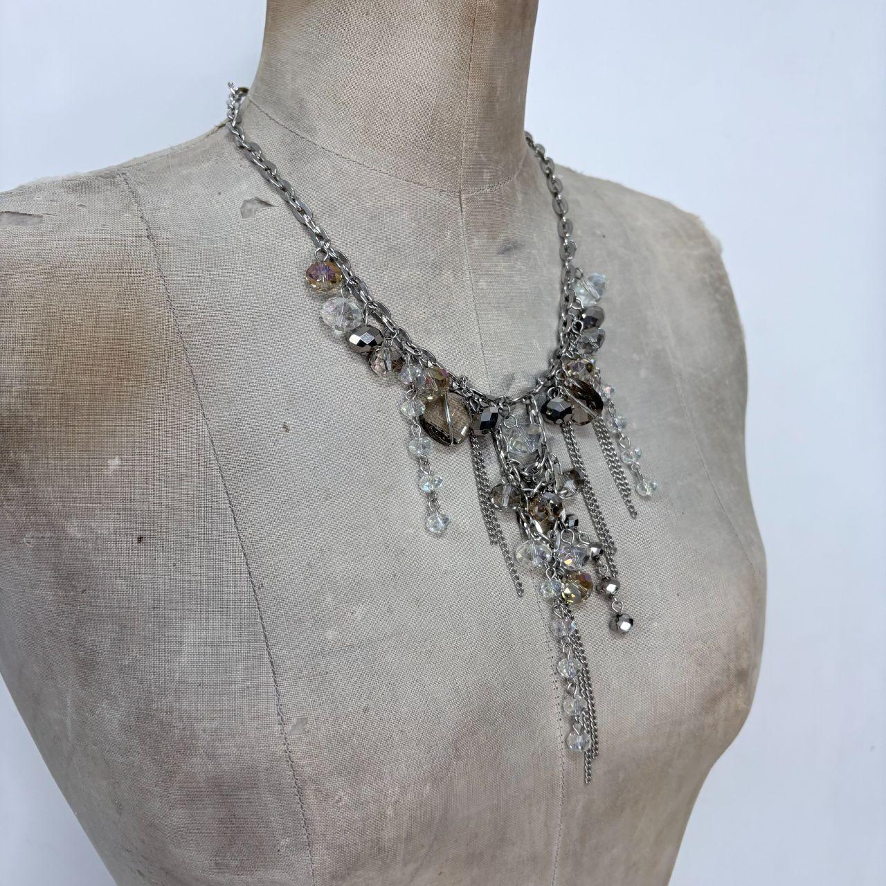 Draped chain grunge necklace