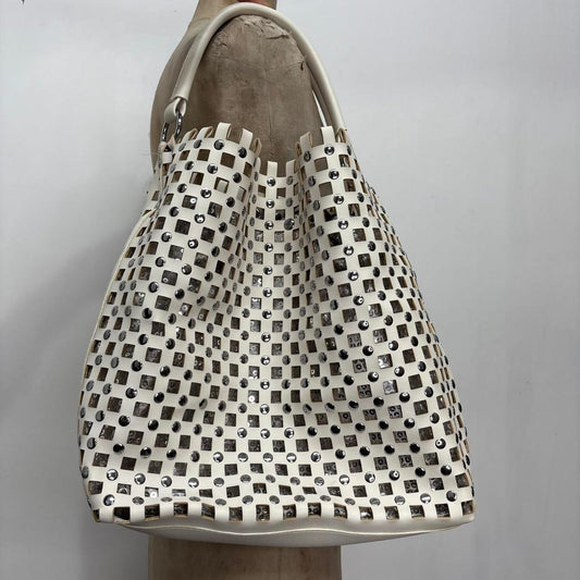 Cut out white oversized bag