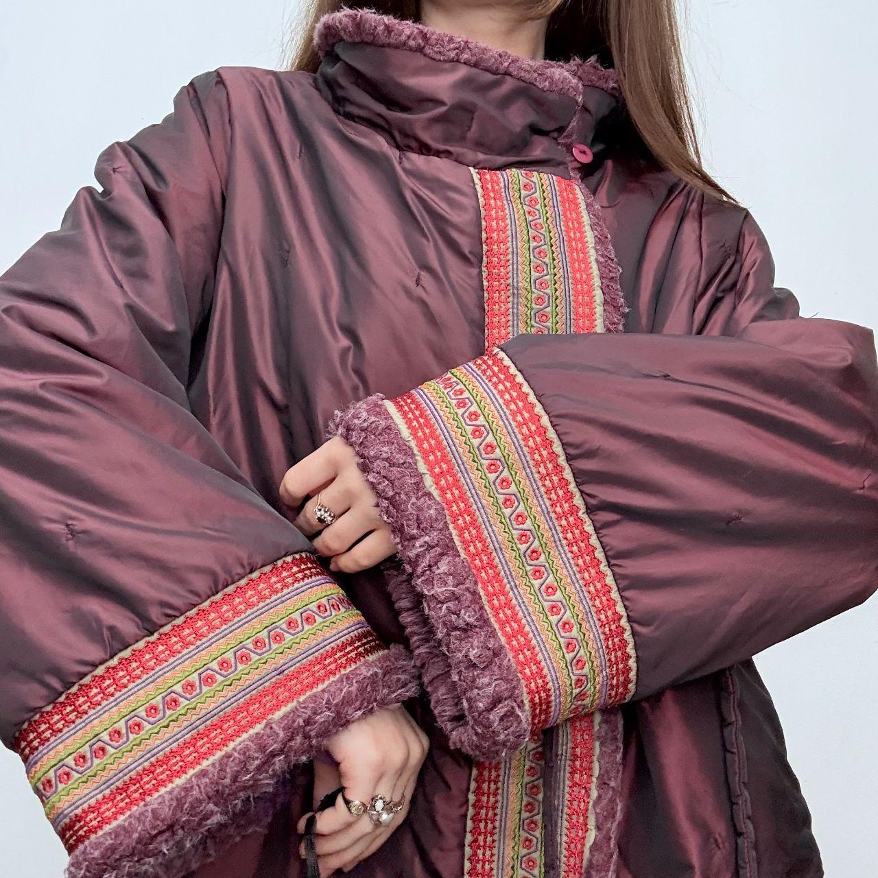 Asymmetric flared boho jacket