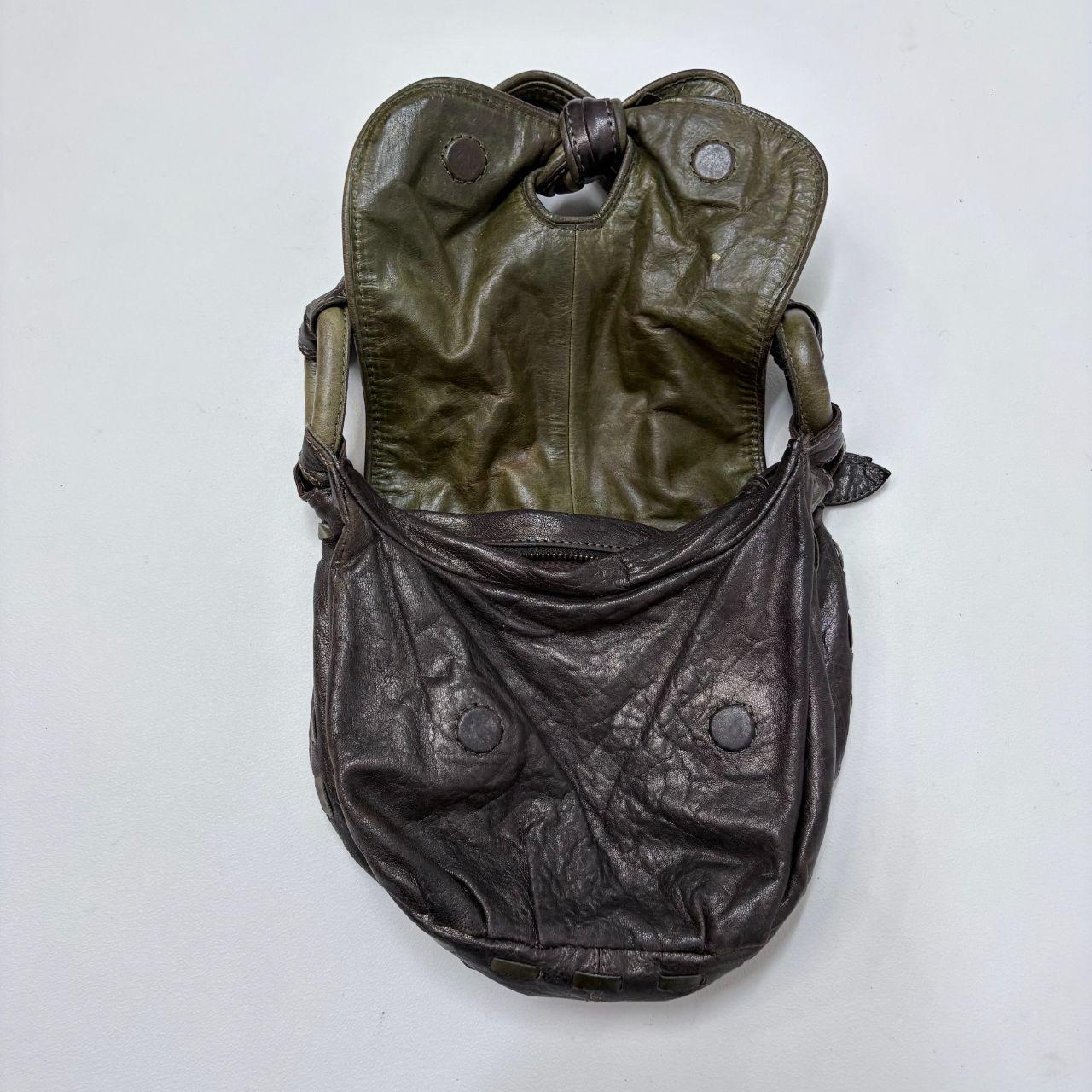 Brown chunky shoulder bag