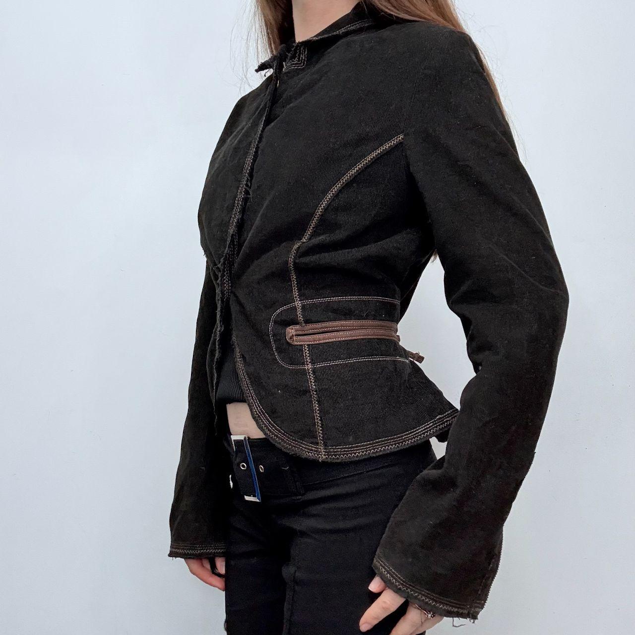 Black high neck grunge jacket
